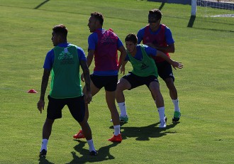 Entrenamiento en la Romareda